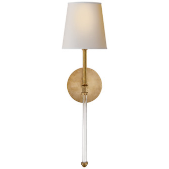 Camille One Light Wall Sconce in Hand-Rubbed Antique Brass (268|SK 2016HAB-NP)