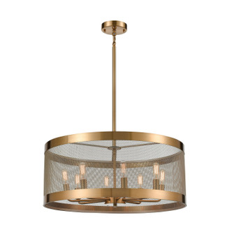Line in the Sand Eight Light Pendant in Satin Brass (45|D4333)