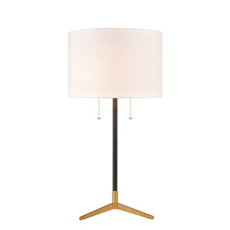 Clubhouse Two Light Table Lamp in Matte Black (45|D3120WHT)