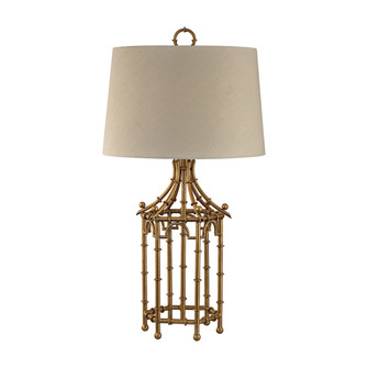 Bamboo Birdcage One Light Table Lamp in Gold Leaf (45|D2864)