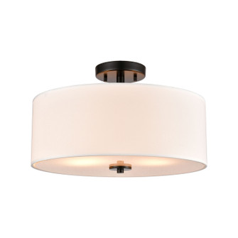 Oakland Two Light Semi Flush Mount in Black (45|CN290286)