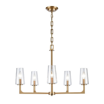 Fitzroy Five Light Chandelier in Lacquered Brass (45|89975/5)