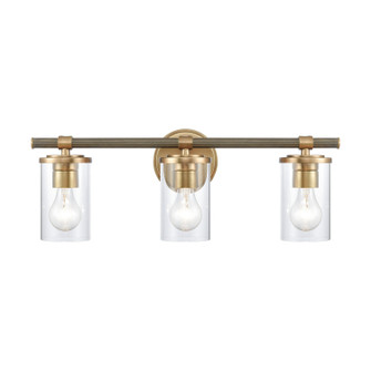 Burrow Three Light Vanity in Natural Brass (45|89862/3)