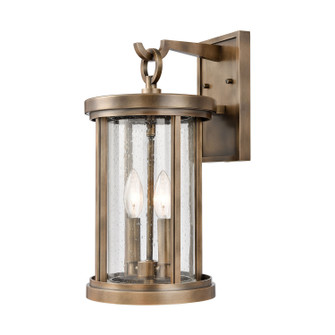 Brison Two Light Outdoor Wall Sconce in Vintage Brass (45|89391/2)