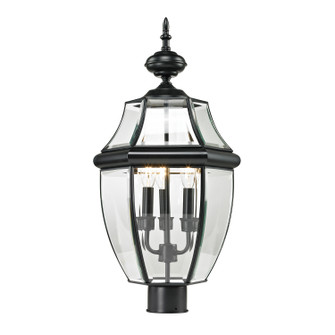 Ashford Three Light Outdoor Post Mount in Black (45|8603EP/60)