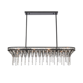 Fantania Four Light Linear Chandelier in Matte Black (45|82236/4)