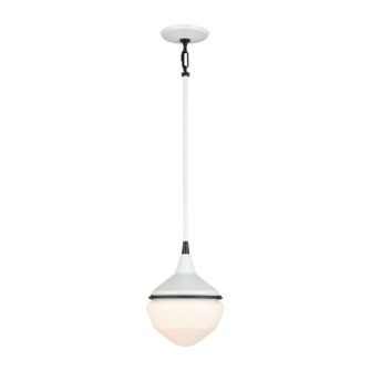 Mid Century Schoolhouse One Light Mini Pendant in Enamel White (45|69294/1)