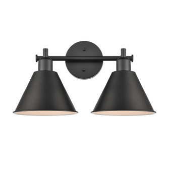 Abbington Two Light Vanity in Matte Black (45|68271/2)