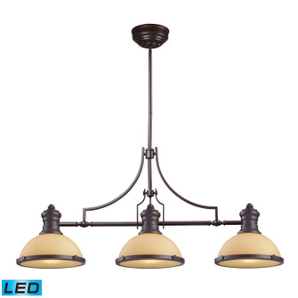 Chadwick LED Linear Chandelier in Oiled Bronze (45|66235-3-LED)