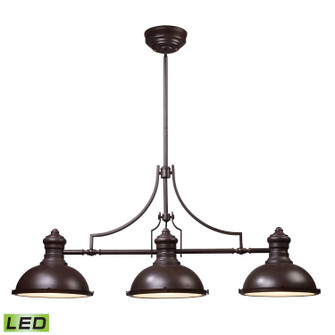 Chadwick LED Linear Chandelier in Oiled Bronze (45|66135-3-LED)
