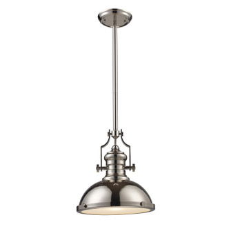 Chadwick One Light Pendant in Polished Nickel (45|66114-1)