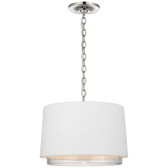 Sydney LED Pendant in Polished Nickel (268|S 5121PN-WHT/CG)