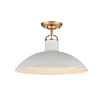 Surf One Light Semi Flush Mount in Textured White (45|63134/1)