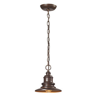 Marina One Light Outdoor Pendant in Hazelnut Bronze (45|47011/1)