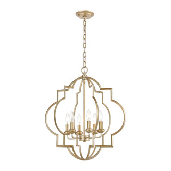 Chandette Six Light Chandelier in Aged Silver (45|31808/6)