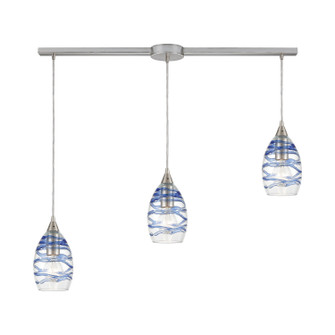 Vines Three Light Pendant in Satin Nickel (45|31742/3L)