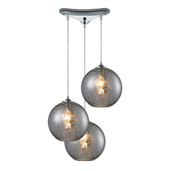 Watersphere Three Light Pendant in Polished Chrome (45|31380/3SMK)