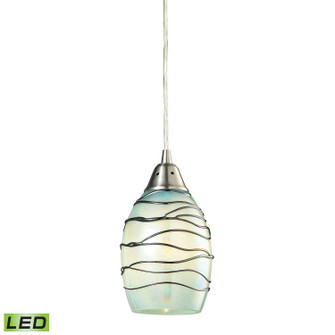 Vines LED Mini Pendant in Satin Nickel (45|31348/1MN-LED)