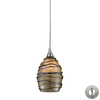 Vines One Light Mini Pendant in Satin Nickel (45|31142/1-LA)