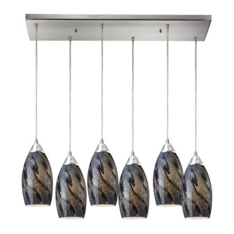 Galaxy Six Light Pendant in Satin Nickel (45|20001/6RC-SG)