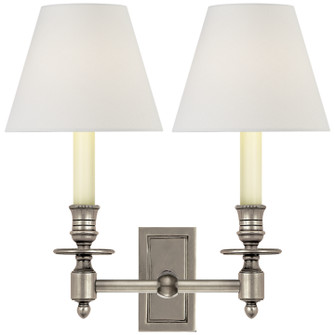 French Library Two Light Wall Sconce in Antique Nickel (268|S 2212AN-L2)