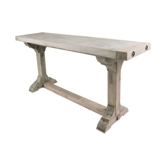 Pirate Console Table in Polished Concrete (45|157-020)