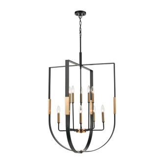 Heathrow Ten Light Chandelier in Matte Black (45|15459/10)