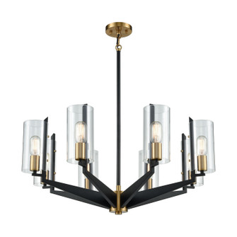 Blakeslee Eight Light Chandelier in Matte Black (45|15316/8)