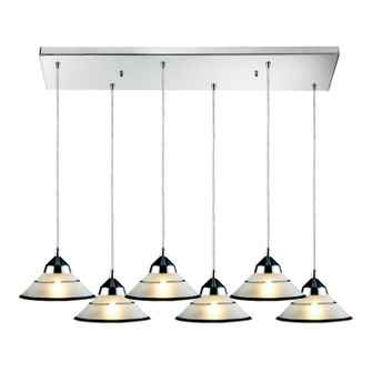 Refraction Six Light Pendant in Polished Chrome (45|1477/6RC)