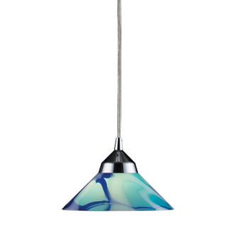 Refraction One Light Mini Pendant in Polished Chrome (45|1477/1CAR)