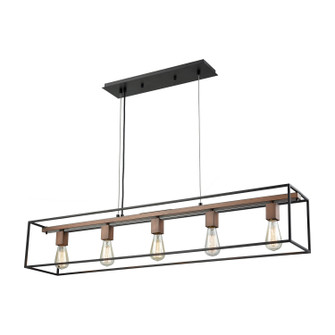 Rigby Five Light Linear Chandelier in Oil Rubbed Bronze (45|14463/5)