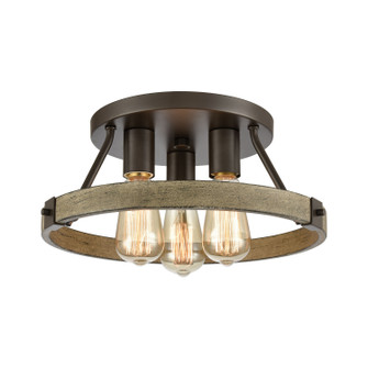 Transitions Three Light Semi Flush Mount in Oil Rubbed Bronze (45|12311/3)