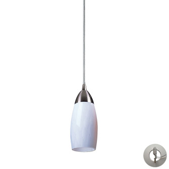 Milan One Light Mini Pendant in Satin Nickel (45|110-1WH-LA)