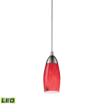 Milan LED Mini Pendant in Satin Nickel (45|110-1FR-LED)