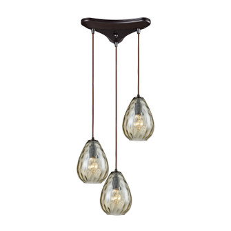 Lagoon Three Light Pendant in Oil Rubbed Bronze (45|10780/3)