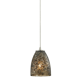 Fissure One Light Mini Pendant in Satin Nickel (45|10465/1BRF)