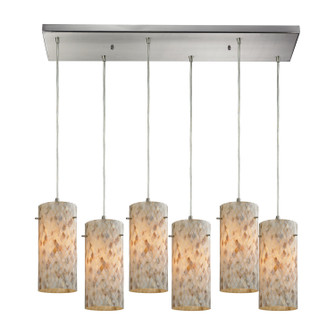 Capri Six Light Pendant in Satin Nickel (45|10442/6RC)