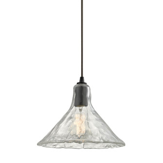 Hand Formed Glass One Light Mini Pendant in Oil Rubbed Bronze (45|10435/1)