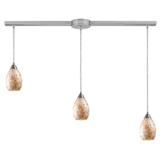 Capri Three Light Pendant in Satin Nickel (45|10141/3L)