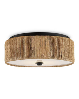 Brownell LED Flush Mount in Natural/Blacksmith/White (142|9999-0061)