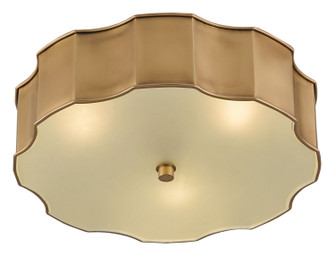 Wexford LED Flush Mount in Antique Brass/Frosted (142|9999-0001)