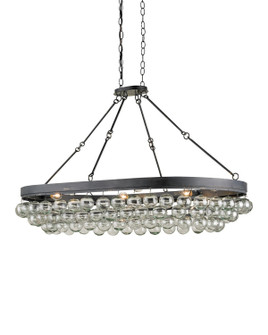 Balthazar Six Light Chandelier in French Black/Clear (142|9888)