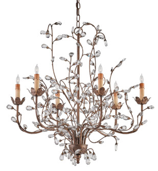 Crystal Bud Six Light Chandelier in Cupertino (142|9882)