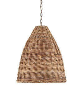 Basket One Light Pendant in Natural/Washed Driftwood (142|9845)