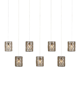 Regatta Seven Light Pendant in Natural/Cupertino/Silver (142|9000-1074)