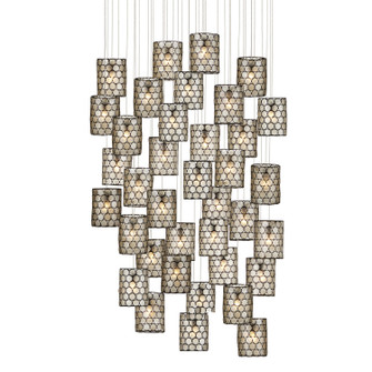 Regatta 36 Light Pendant in Natural/Cupertino/Silver (142|9000-1053)