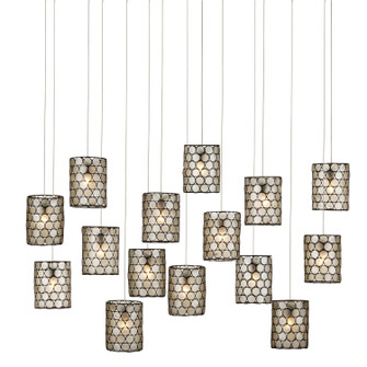 Regatta 15 Light Pendant in Natural/Cupertino/Silver (142|9000-1051)
