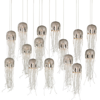 Medusa 15 Light Pendant in Nickel/Clear/Silver (142|9000-1030)