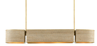 Tenby Four Light Chandelier in Natural/Contemporary Gold Leaf (142|9000-0820)