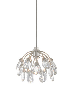 Crystal Bud One Light Pendant in Clear/Contemporary Silver Leaf/Silver (142|9000-0667)